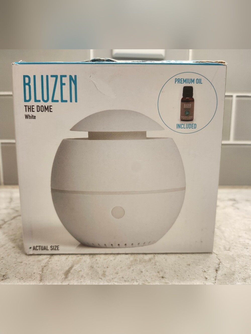 Bluzen The Dome White Ultrasonic Aromatherapy Cool Mist Humidifier Diffuser NEW